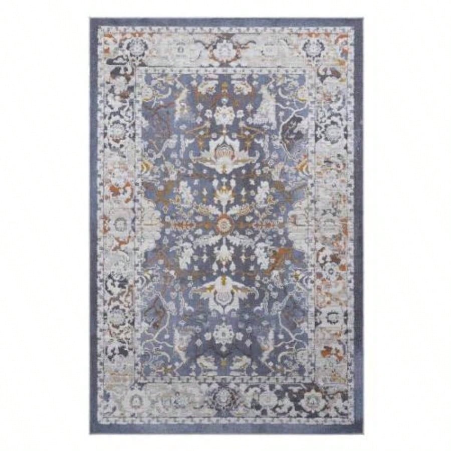 LOOM LUXE 6X9 Blue/Traditional Non - Shedding Living Room Bedroom Dining Home Office Stylish and Stain Resistant Area Rug