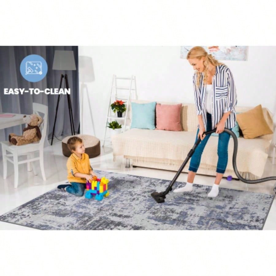 LOOM LUXE 8X10//Abstract Non - Shedding Living Room Bedroom Dining Home Office Stylish and Stain Resistant Area Rug