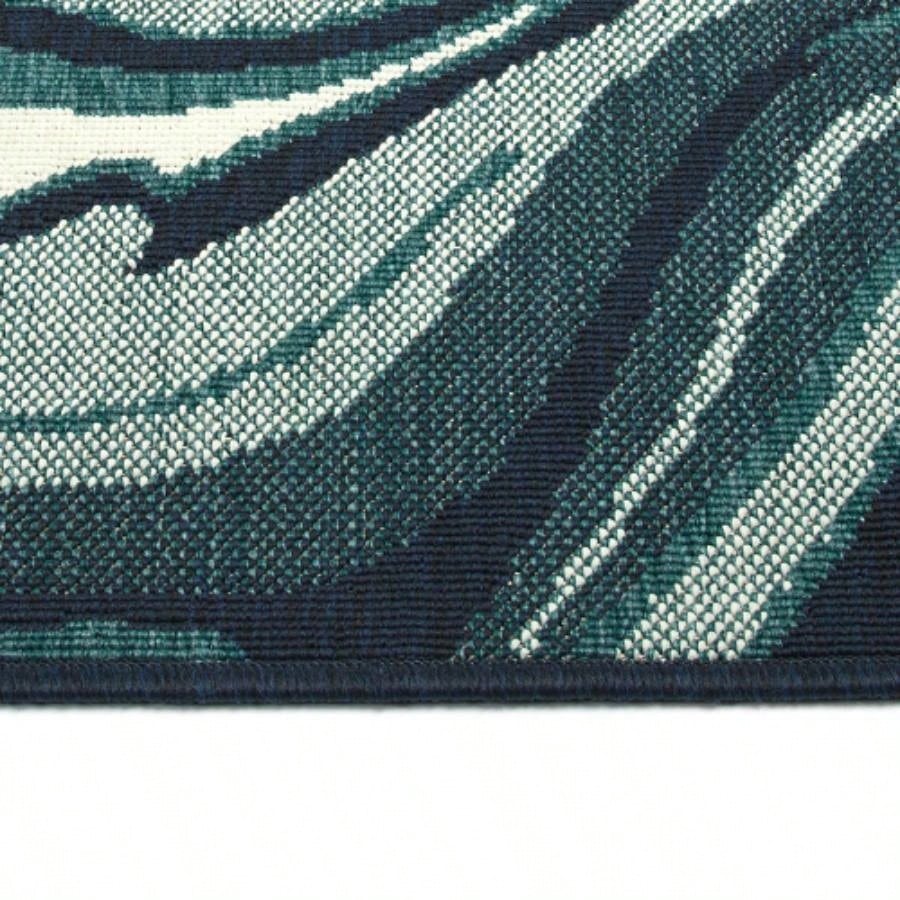 Modern, Abstract, Textured Cut Pile 53x 6 Rectangle Area Rug