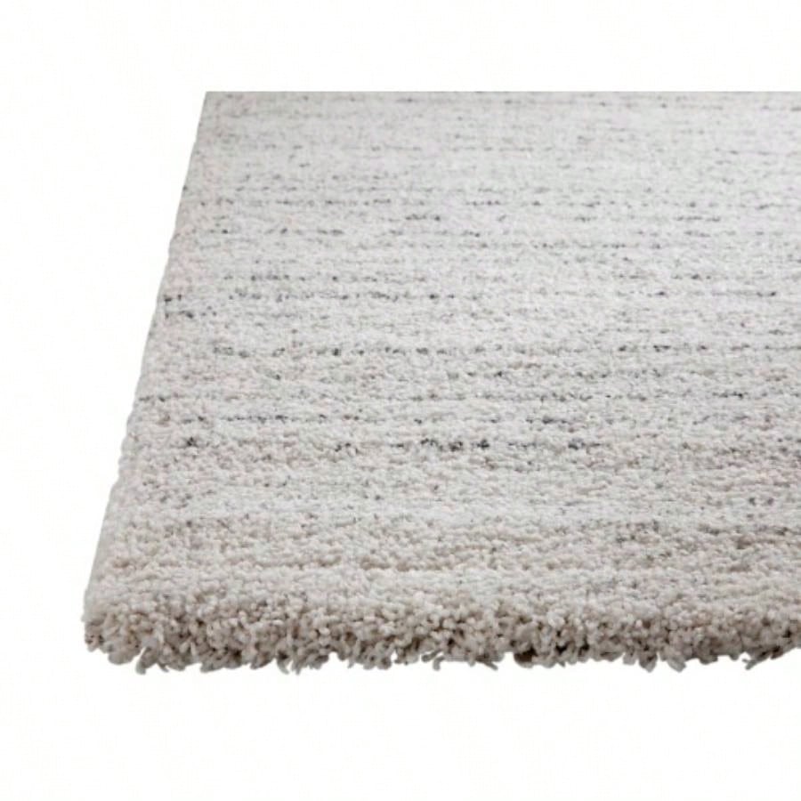 Ivory/ Charcoal Stripe Area Rug 5x8