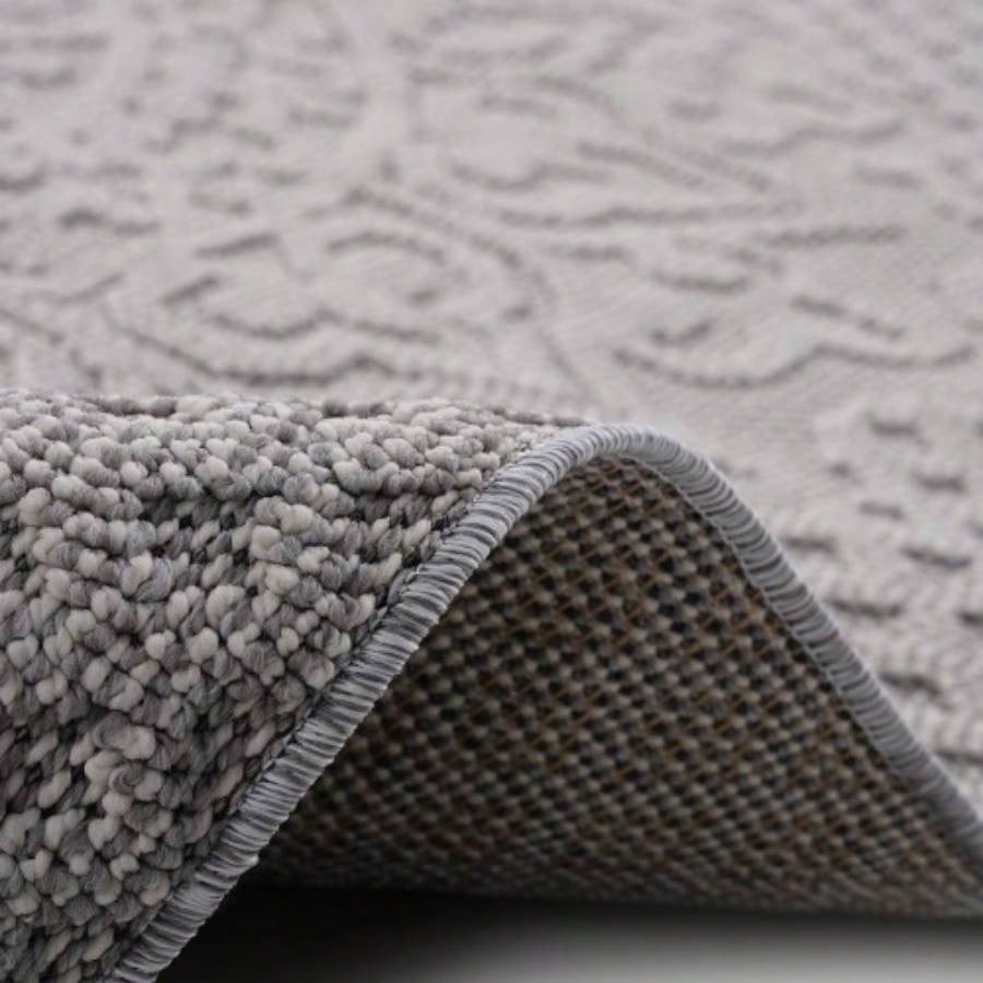LOOM LUXE 8X10 White/Ivory/Medallion Indoor/Outdoor Area Rug