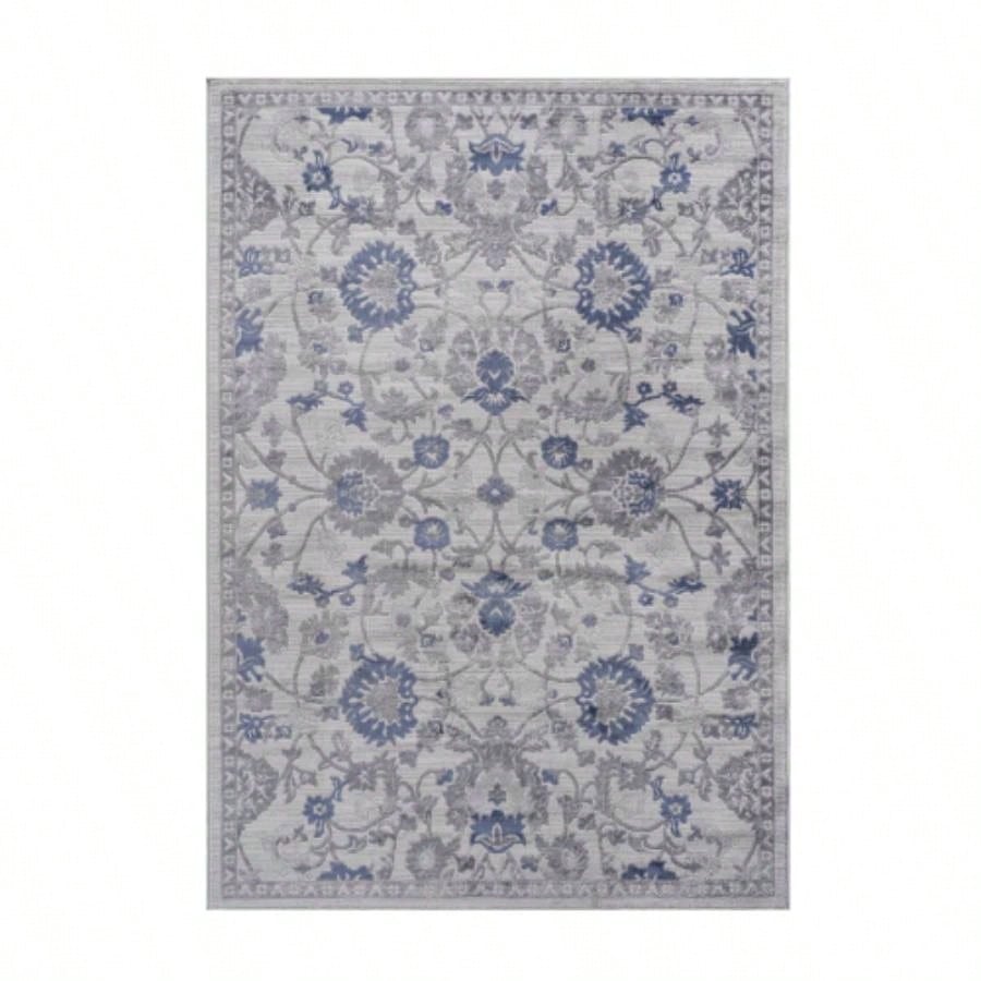 LOOM LUXE 6X9 Blue/Silver/ Non - Shedding Living Room Bedroom Dining Home Office Stylish and Stain Resistant Area Rug
