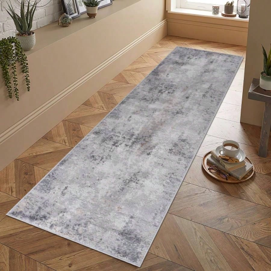 Ivory Sand Abstract 5x7 Area Rug Modern Living Room