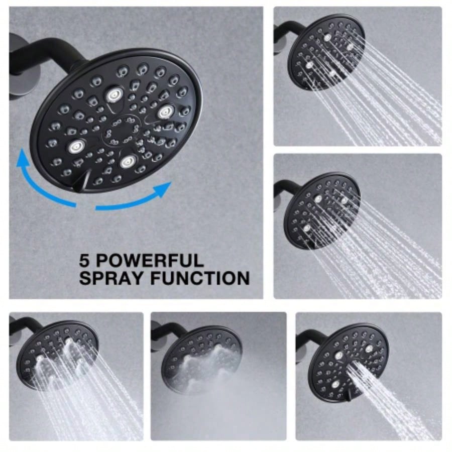 Single Handle 5 - functions Shower Set with Tub Spout Included
