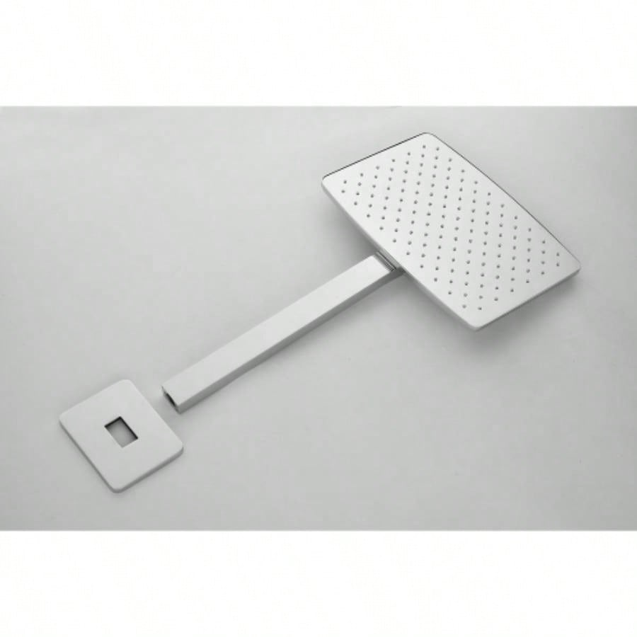 Shower System with Shower, Hand Shower, Slide Bar, Shower Arm, Hose, Trim, and Lever Handles