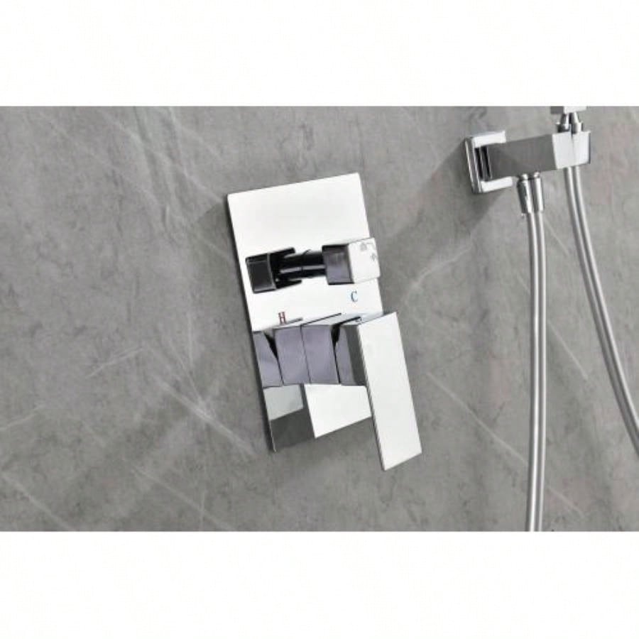 Shower Set System Bathroom Luxury Rain Mixer Shower Combo Set Wall Mounted Rainfall Shower Faucet