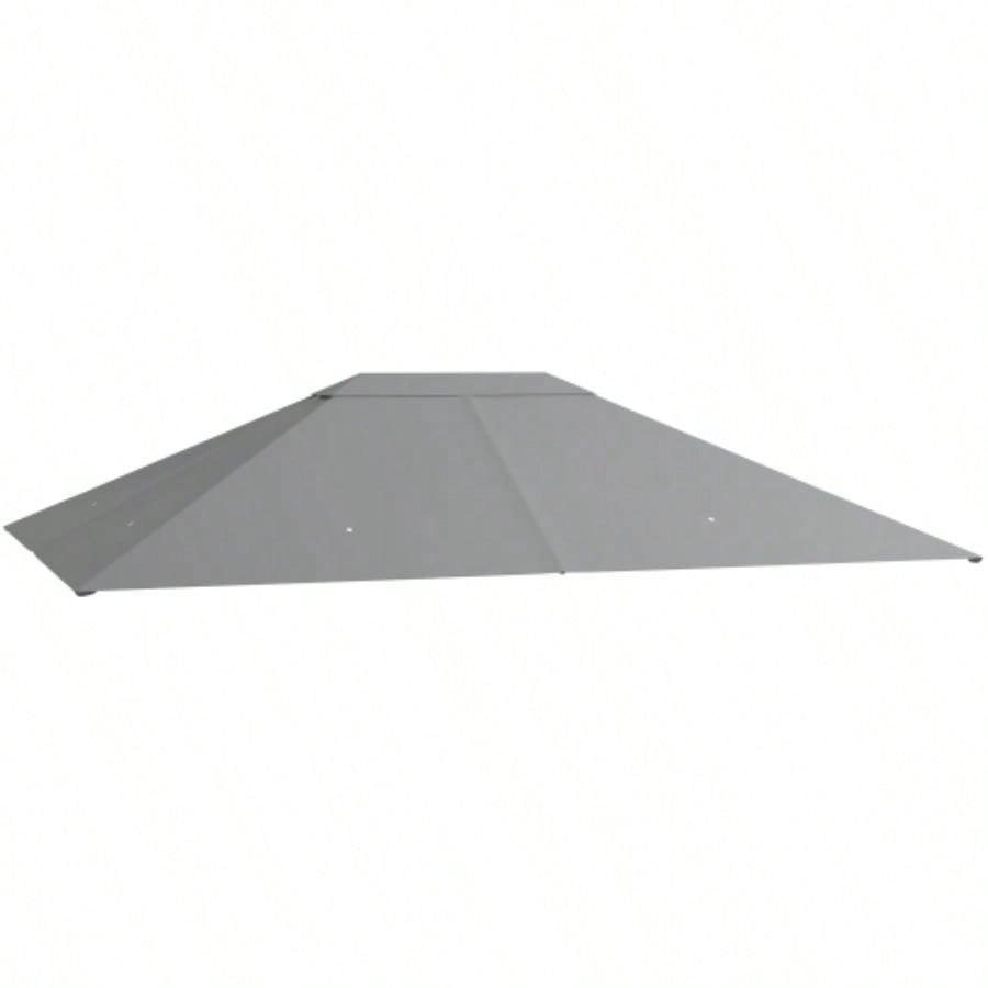 Outsunny 10x 13 Gazebo Canopy, Outdoor Gazebo Cover Top Roof with Vents and Drain Holes, TOP COVER ONLY Light Gray