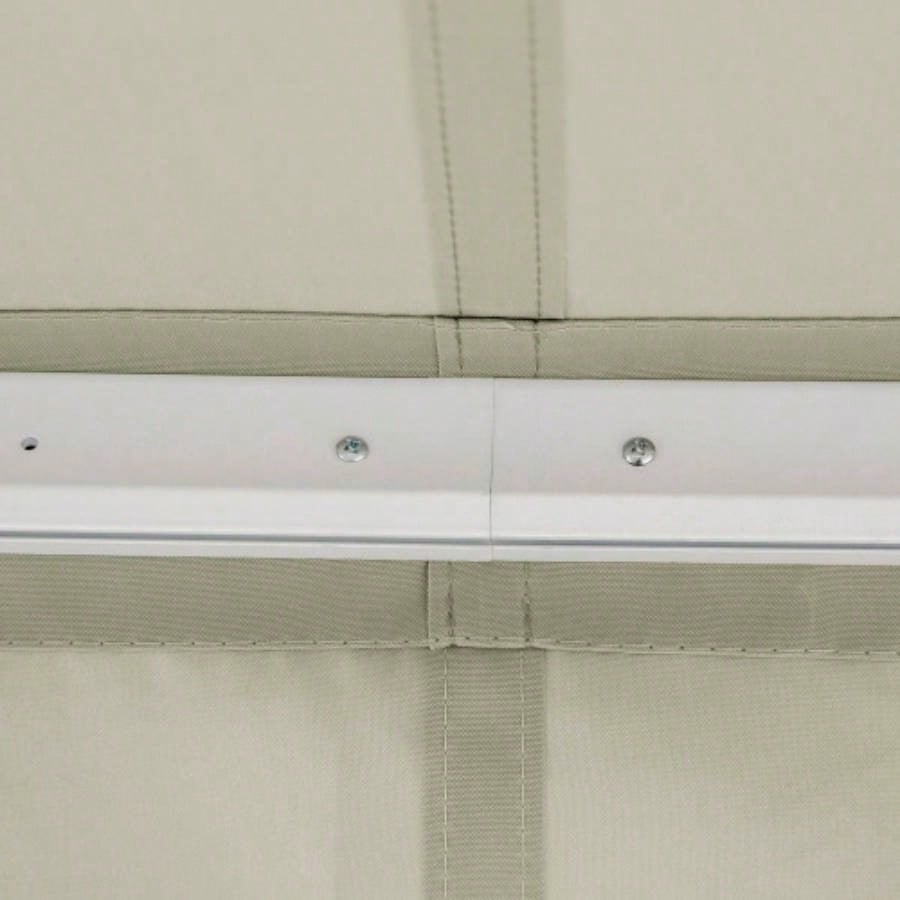 Outsunny 8x Patio Retractable Awning, Manual Exterior Shade Deck Window Cover,