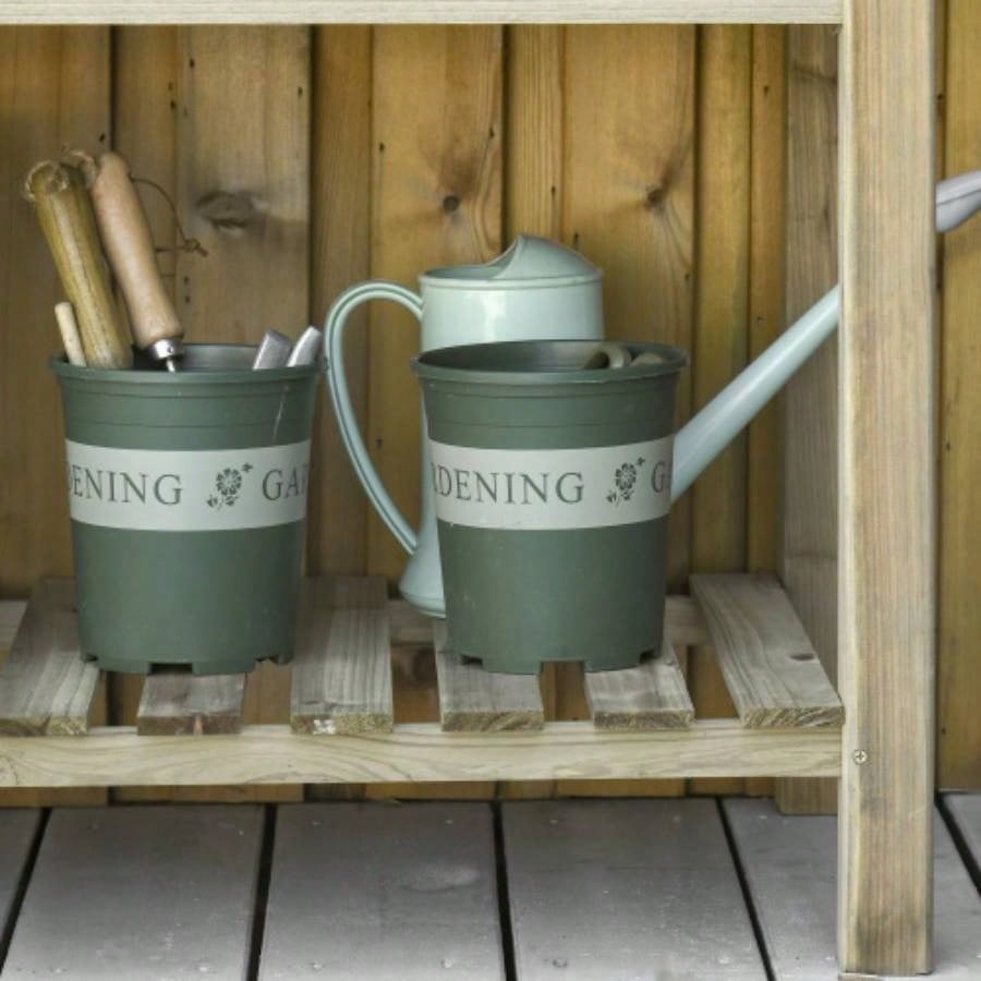 Outsunny 36x 20x 30 Raised Garden Bed, Elevated Wood Planter Box with and Storage Shelf Backyard, Patio, Balcony to Grow Vegetables, Herbs, and Flowers