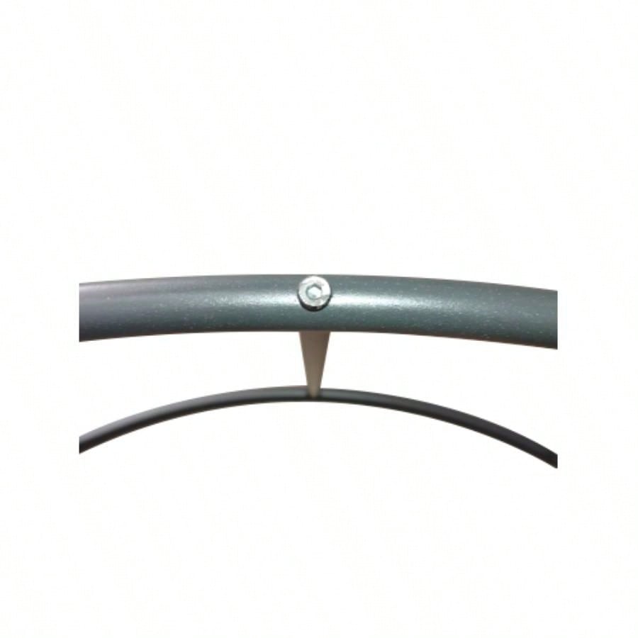 Metal Garden Arch with black powder coated 3.6ft Lengthx 1.47ft Widthx. 5ft Height Climbing Plants Support Arch Outdoor Black Garden Arbors