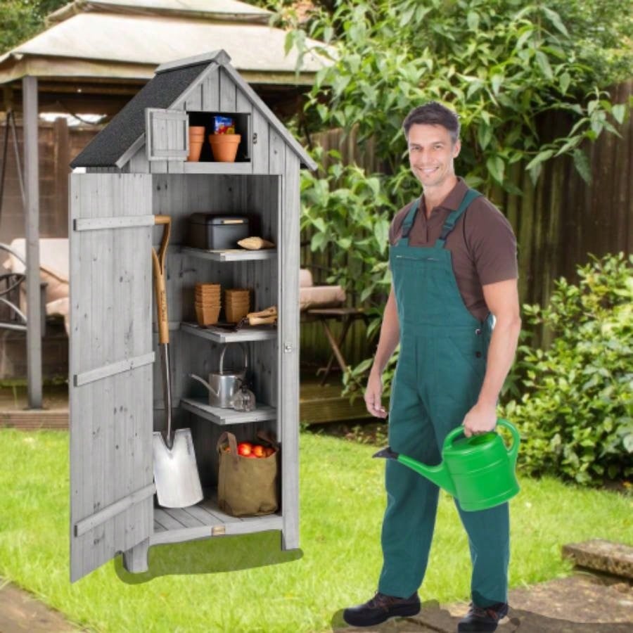 XWT007 Outdoor Storage, to Store Patio Furniture, Backyard Garden Patio Lawn, Color 30.31X 20.48X 65.75