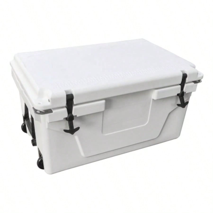 White color cooler box 65QT camping chest beer box outdoor fishing coolerBlue