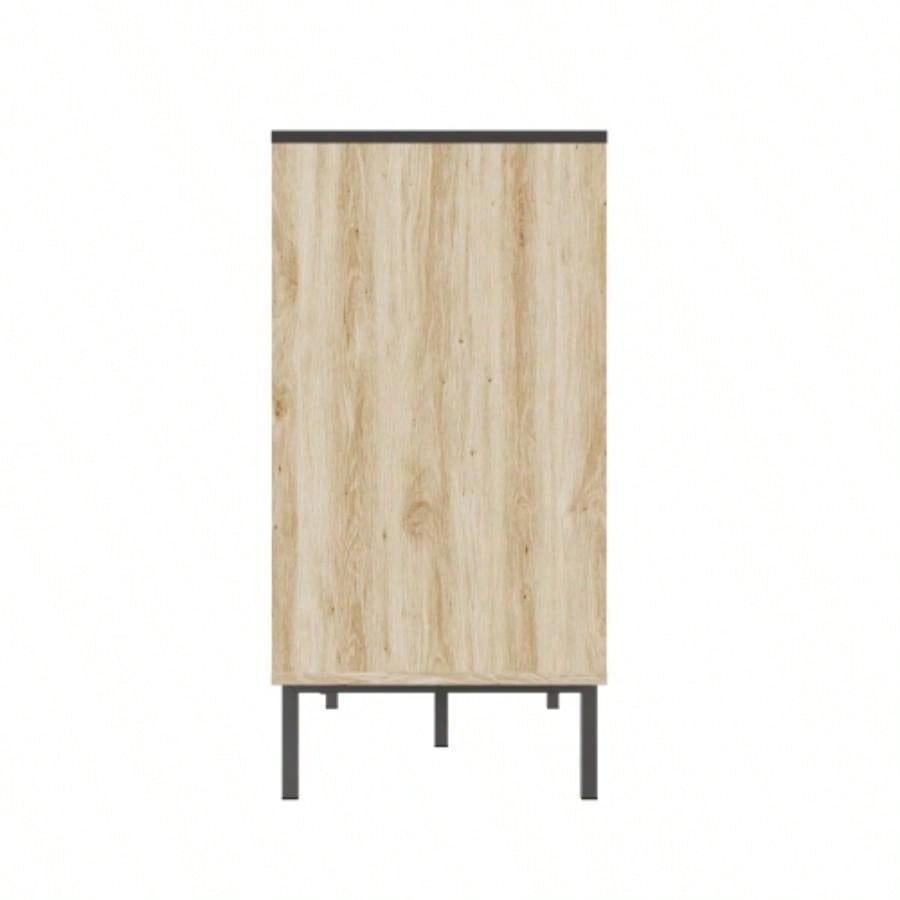 Fluted, Bedroom Storage Cabinet, Six drawer storage, Large Capacity, Modern Minimalist Drawer Cabinet, Two - tone Design