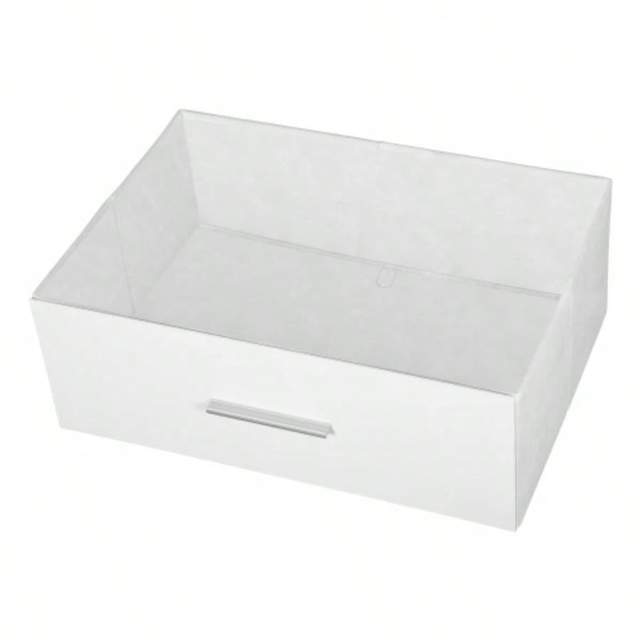 6 - Drawer Dresser with Large Fabric Drawers, White