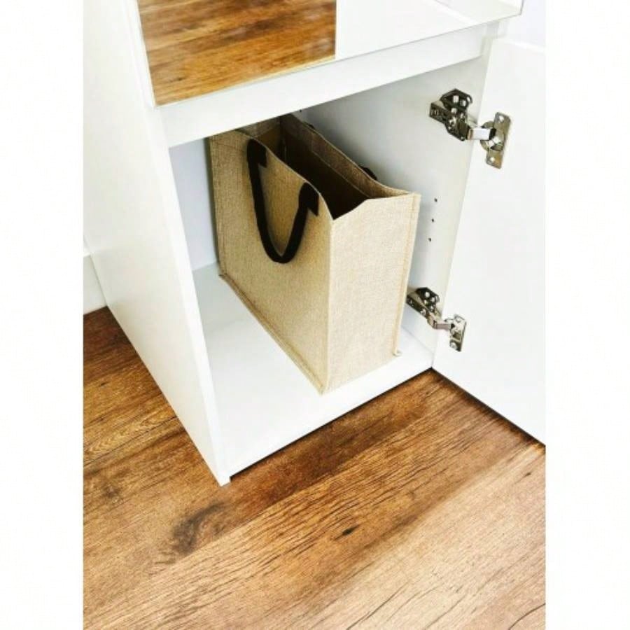 Elise Slim Modular Wood Closet Cabinet with Drawers in White