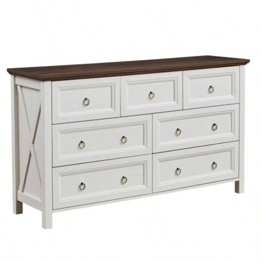 Farmhouse Drawers Dresser Bedroom, Wood Rustic Dresser Tv Stand, Storage Dressers Organizer Bedroom, Living Room, Hallway