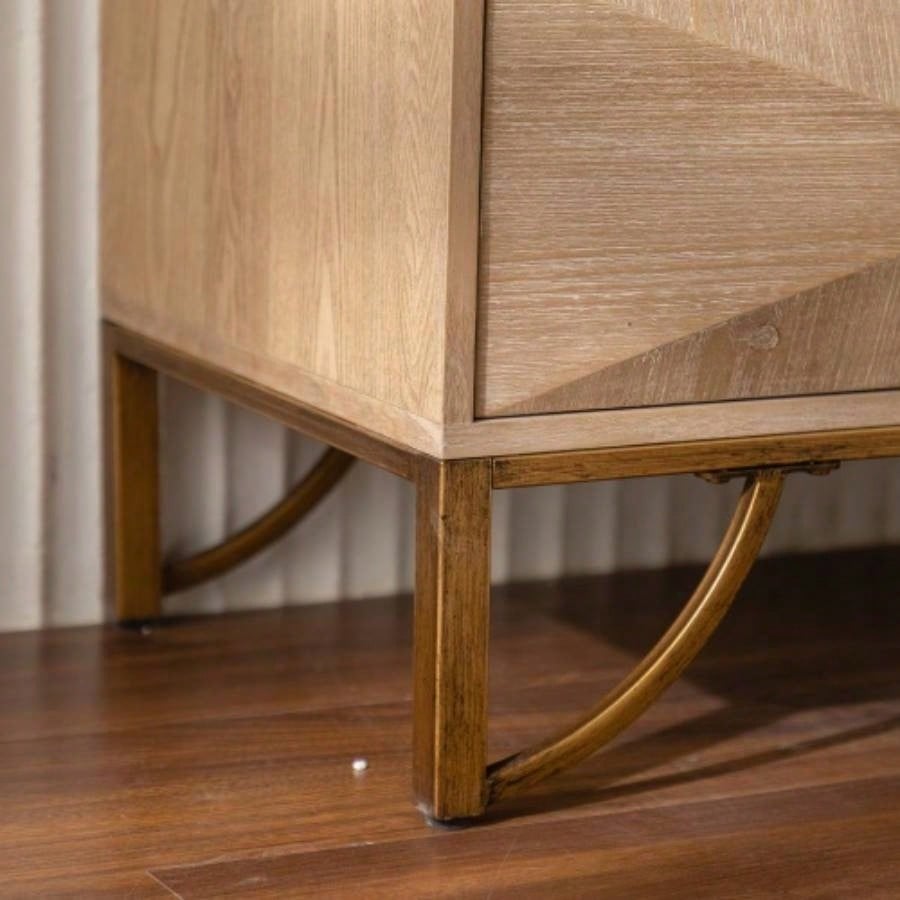 6 Drawers Dresser, Modern Dressers Chests of Drawers, TV Stand, Light Wood Dresser Bedroom, Living Room, Hallway