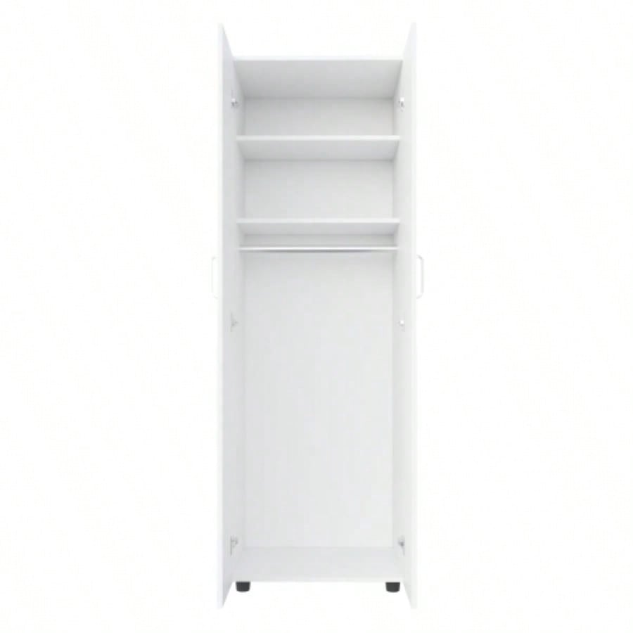 Armoire, Two Shelves, Rod, Double Door Cabinet Armoire