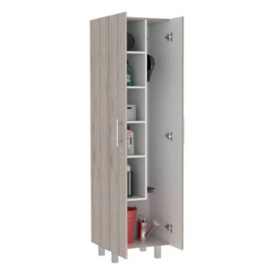 Closet Pantry Copenhague, Bedroom, Light Gray/ White