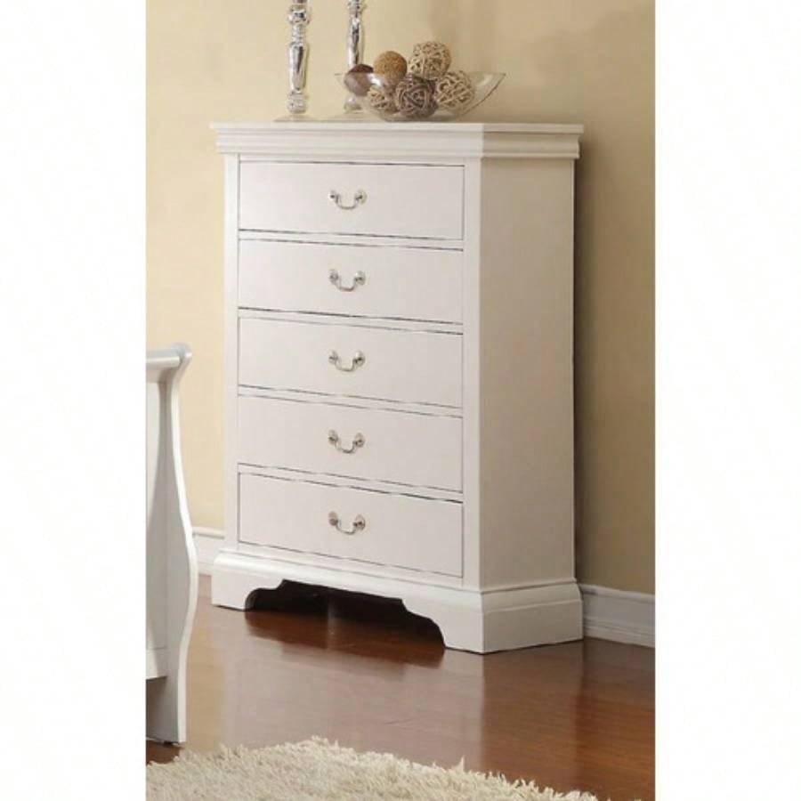 Modern Bedroom Chest Of Drawers White Color Drawers Tall Chest Plywood