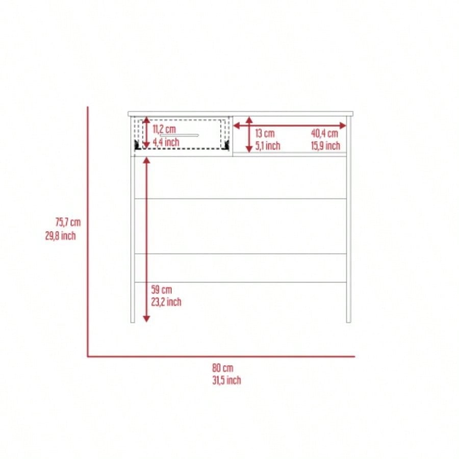 Home Office Set, Two Parts Set, One Drawer, Desktop, Keyboard Tray, Stand, Five Shelves, Black