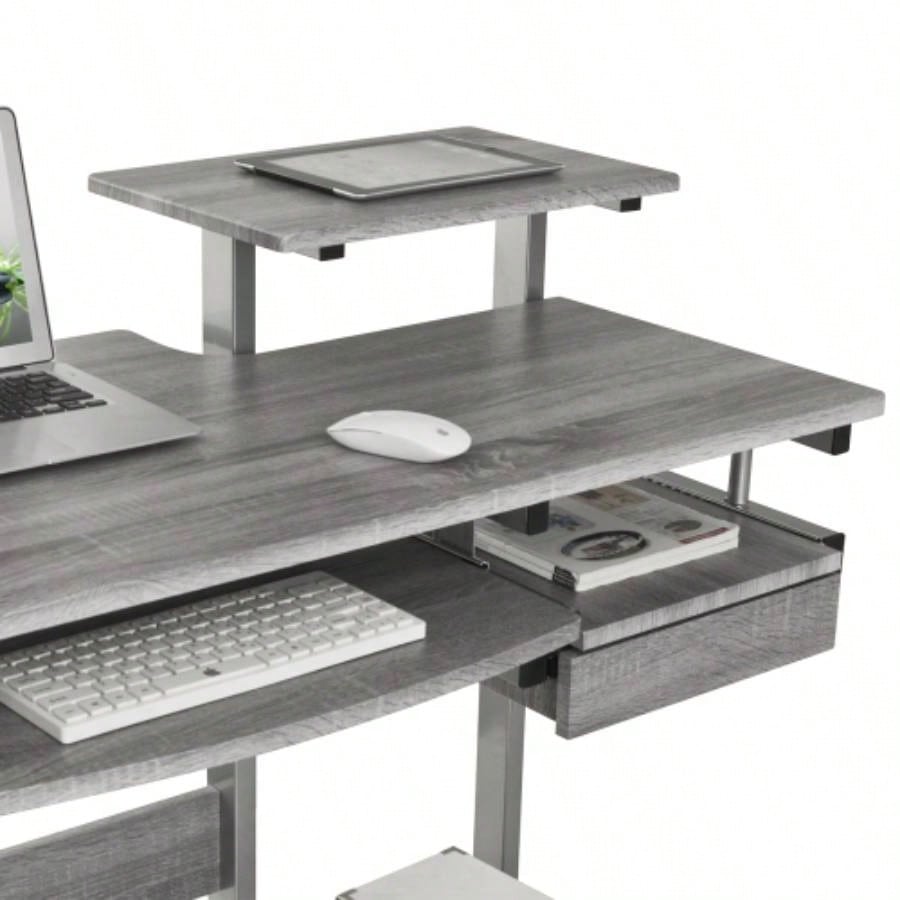 Techni Mobili Complete Computer Workstation Desk,