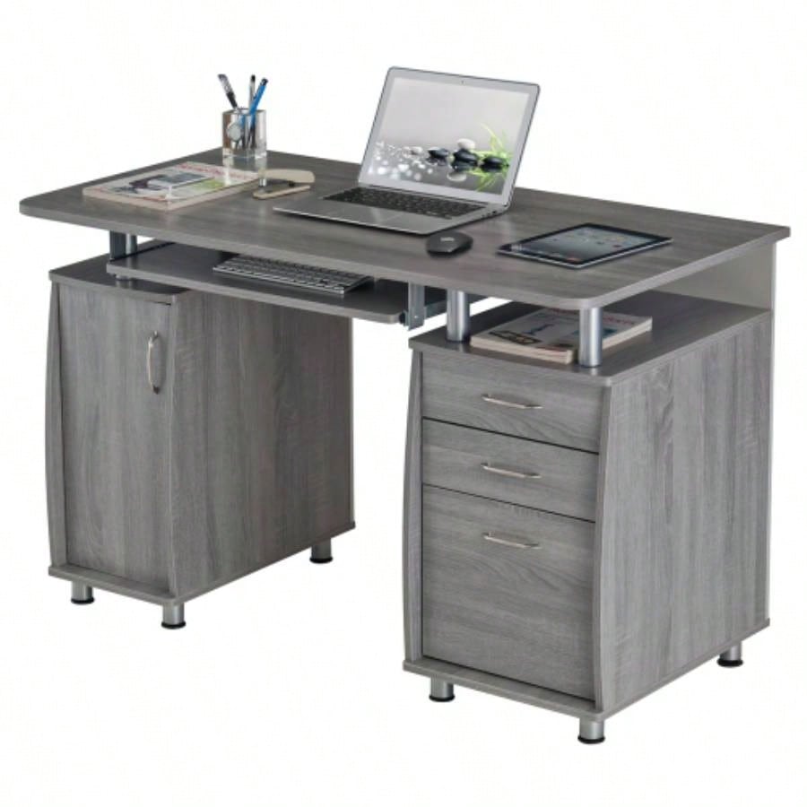 Techni Mobili Complete Workstation Computer Desk with Storage,