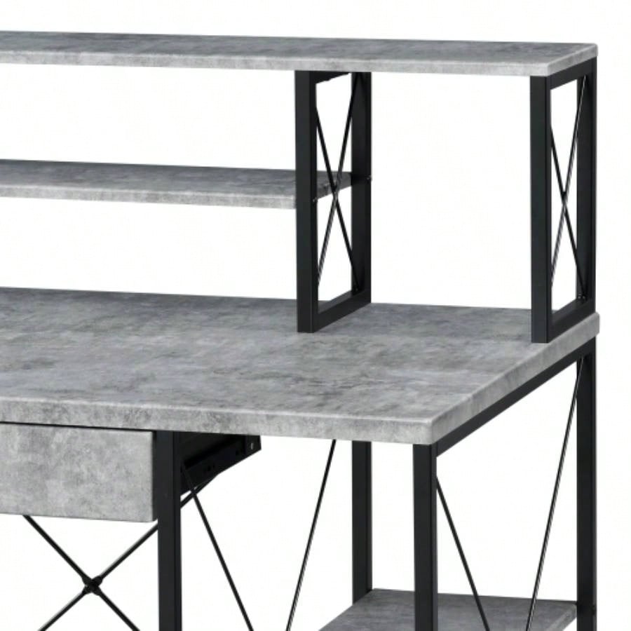 Amiel All Purpose Gray Writing Desk