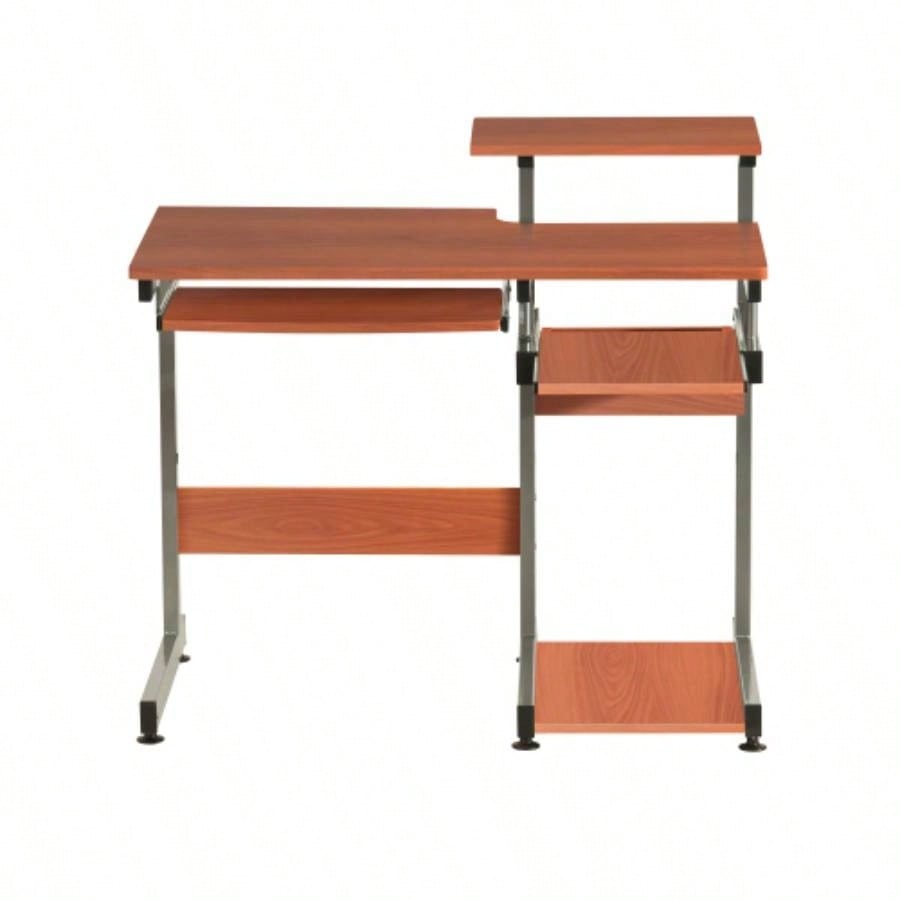 Techni Mobili Complete Computer Workstation Desk, Woodgrain