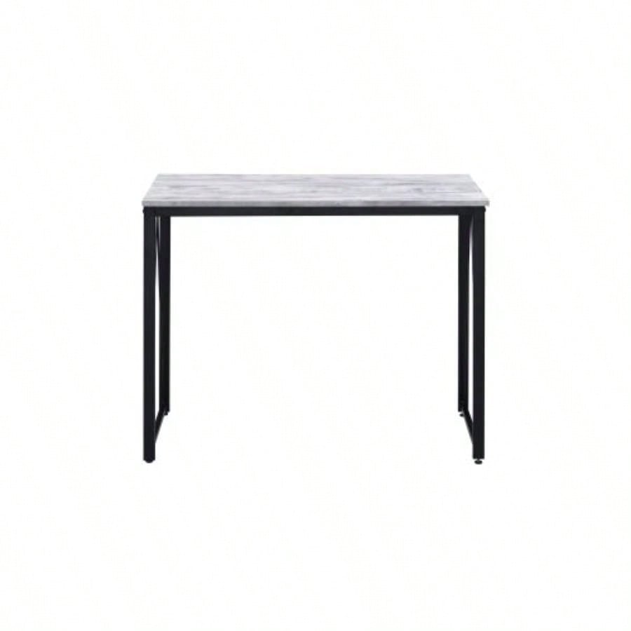 Zaidin Antique White Black Writing Desk