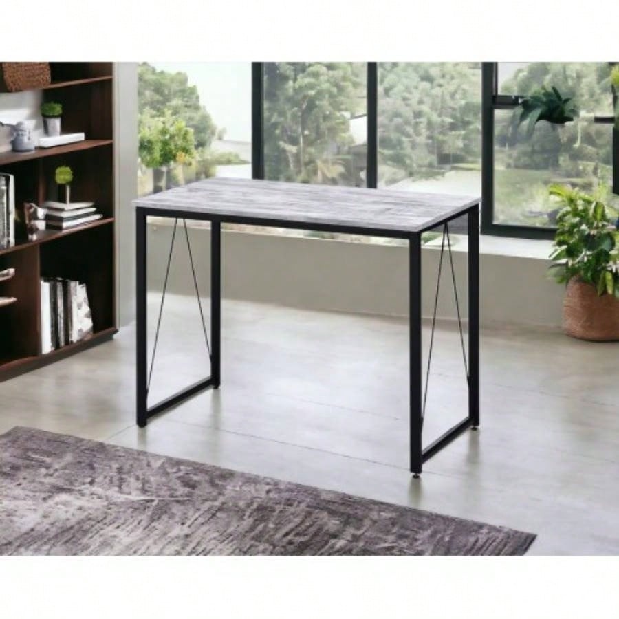 Zaidin Antique White Black Writing Desk