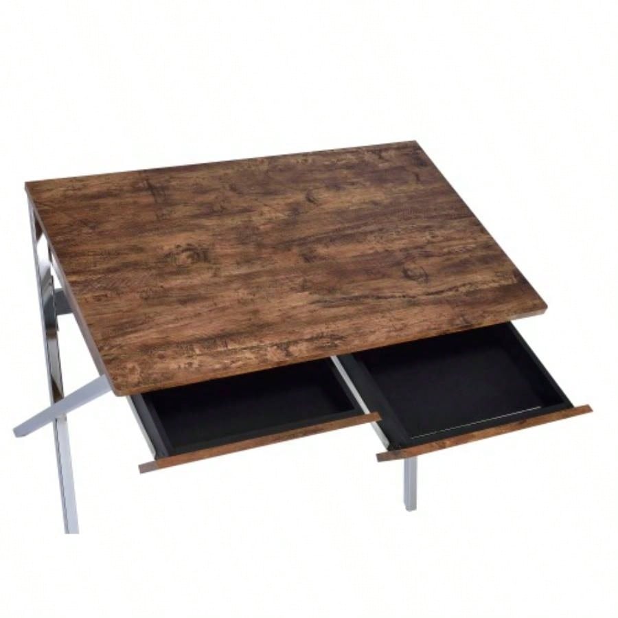 Callers Weathered Oak Writing Desk