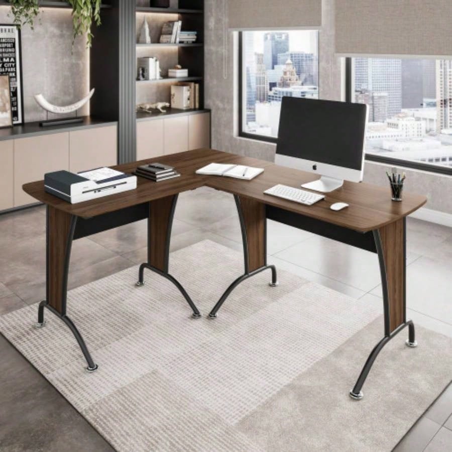Techni Mobili Deluxe L - Shaped Desk with Desk Option