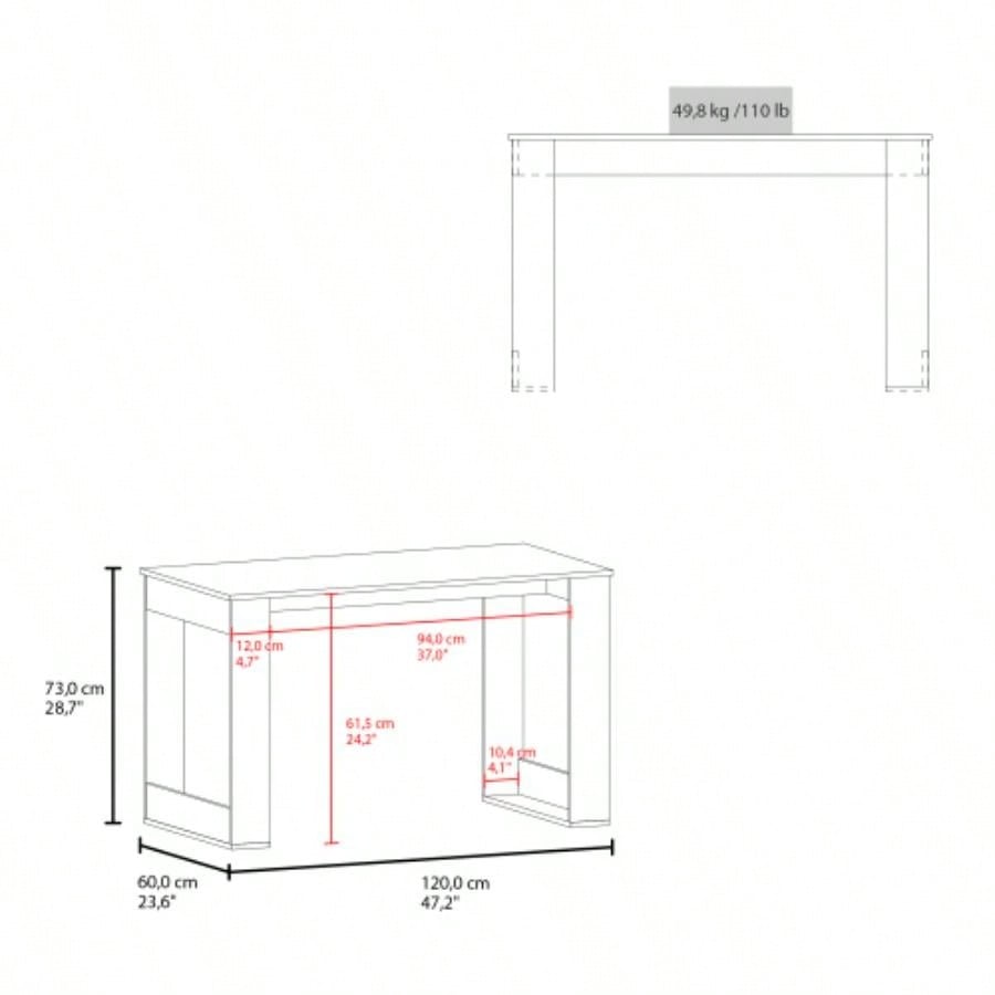 Writing Desk with Ample Workstation and Sturdy