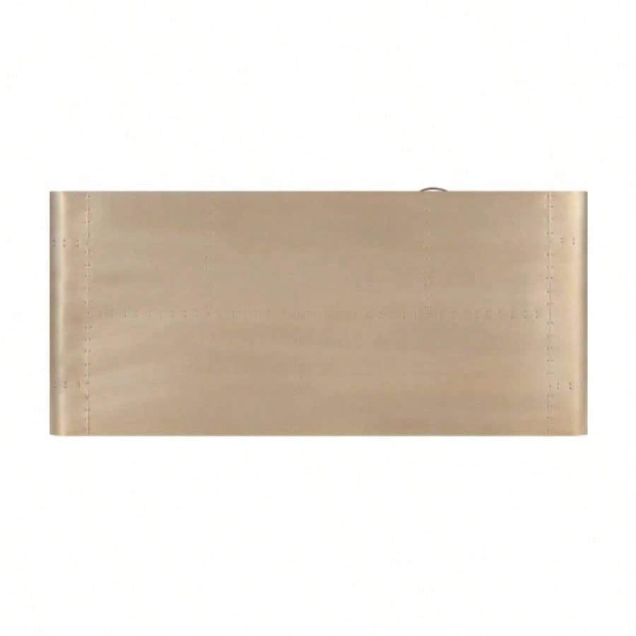 Danton Gold Aluminum Rectangular Writing Desk