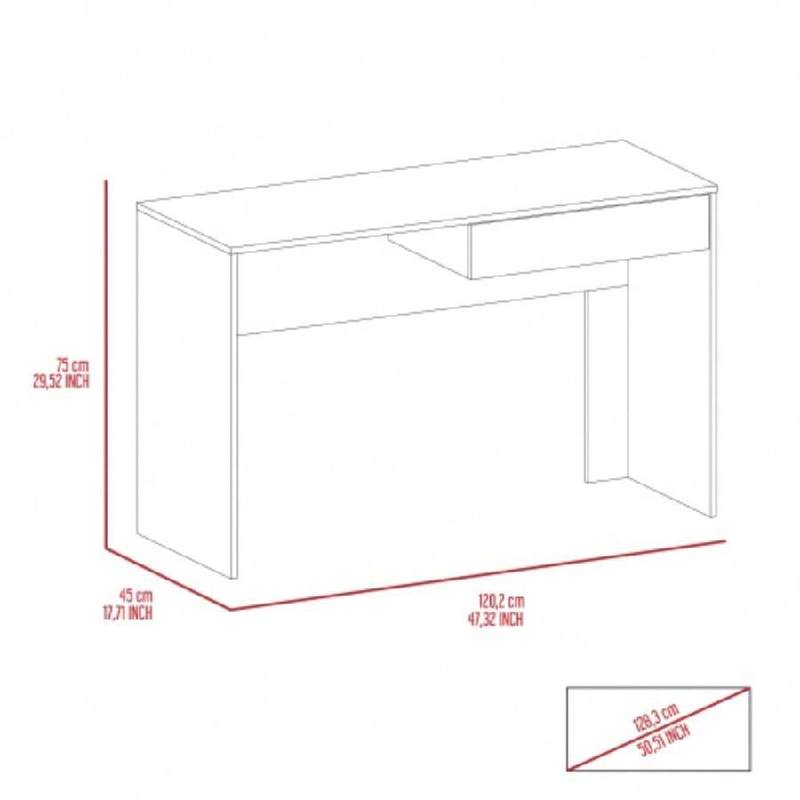 Black Wengue 2 - Drawer Computer Desk