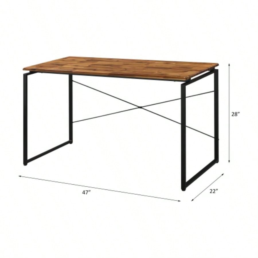 Jurgen Oak Black Writing Desk