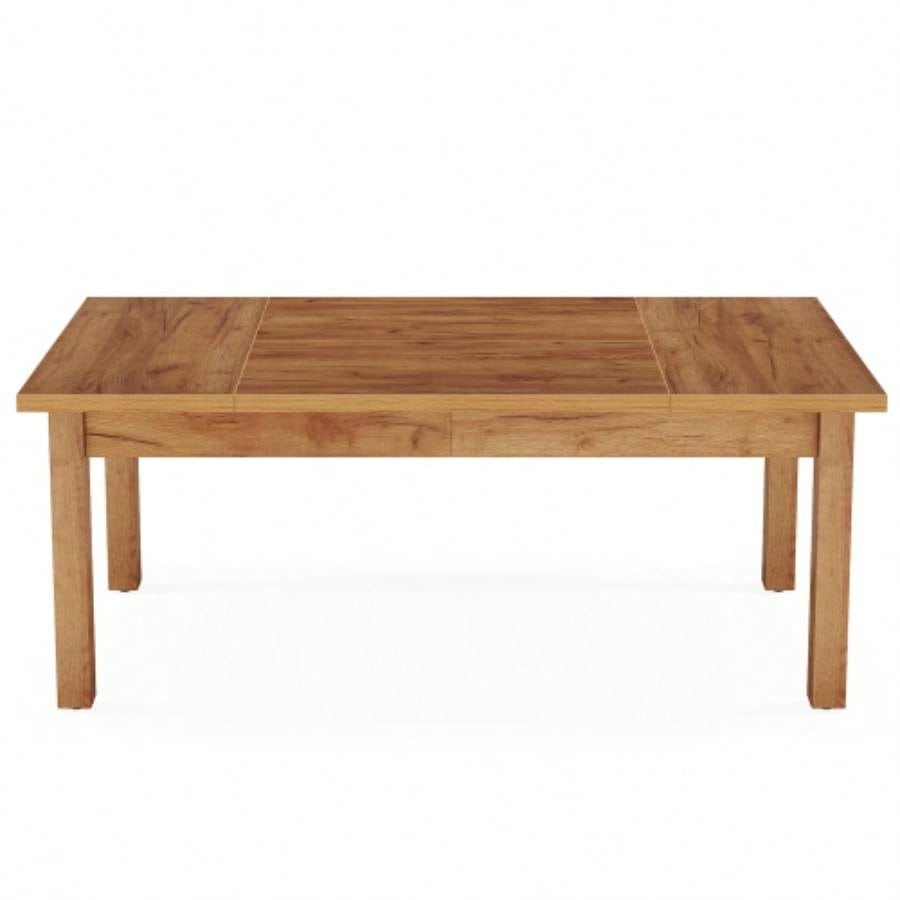 70 Inch Large Computer Desk, Farmhouse Office Desk Writing Study Desk with Solid Wood Legs, Executive Desk with Thickened Frame and Board