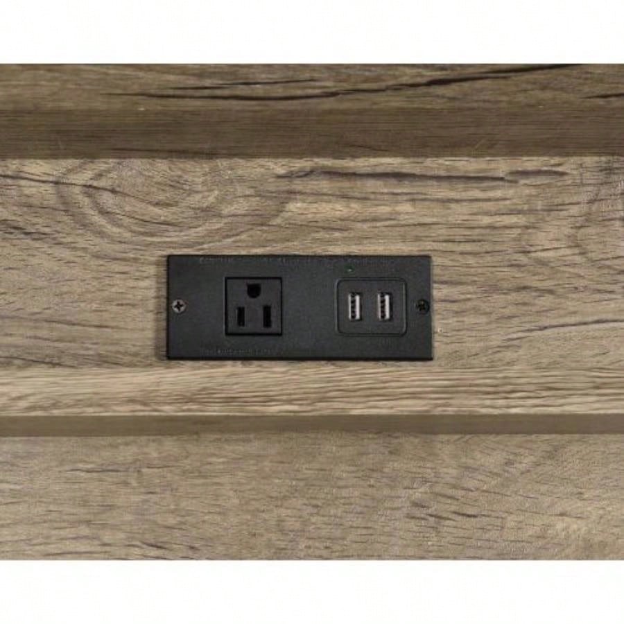 Corday - Desk With USB Port - Light Brown