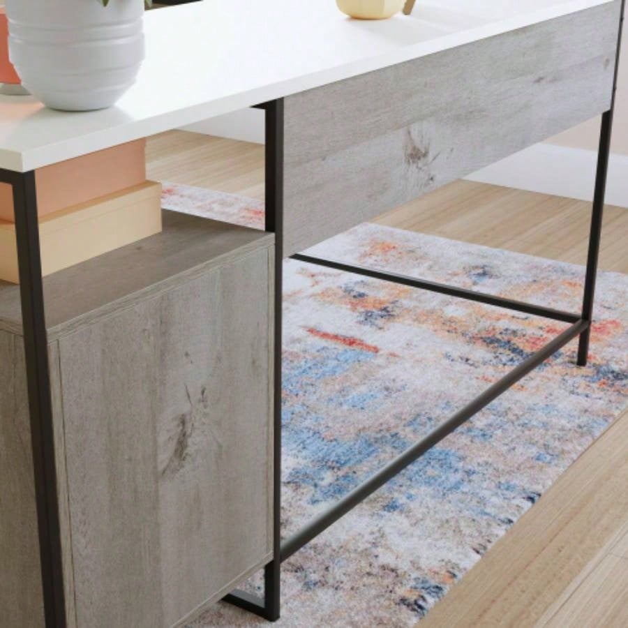 L - Shaped Desk, Brown