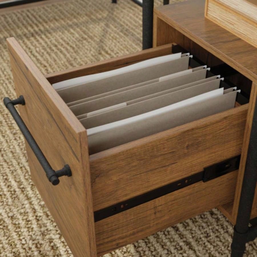 L - Shaped Desk, Brown