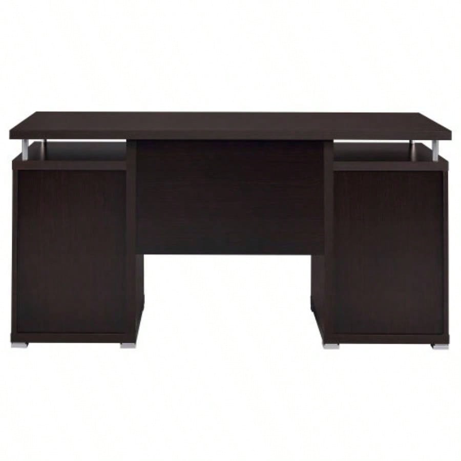 Rochelle Cappuccino 2 - Drawer Office Computer Desk