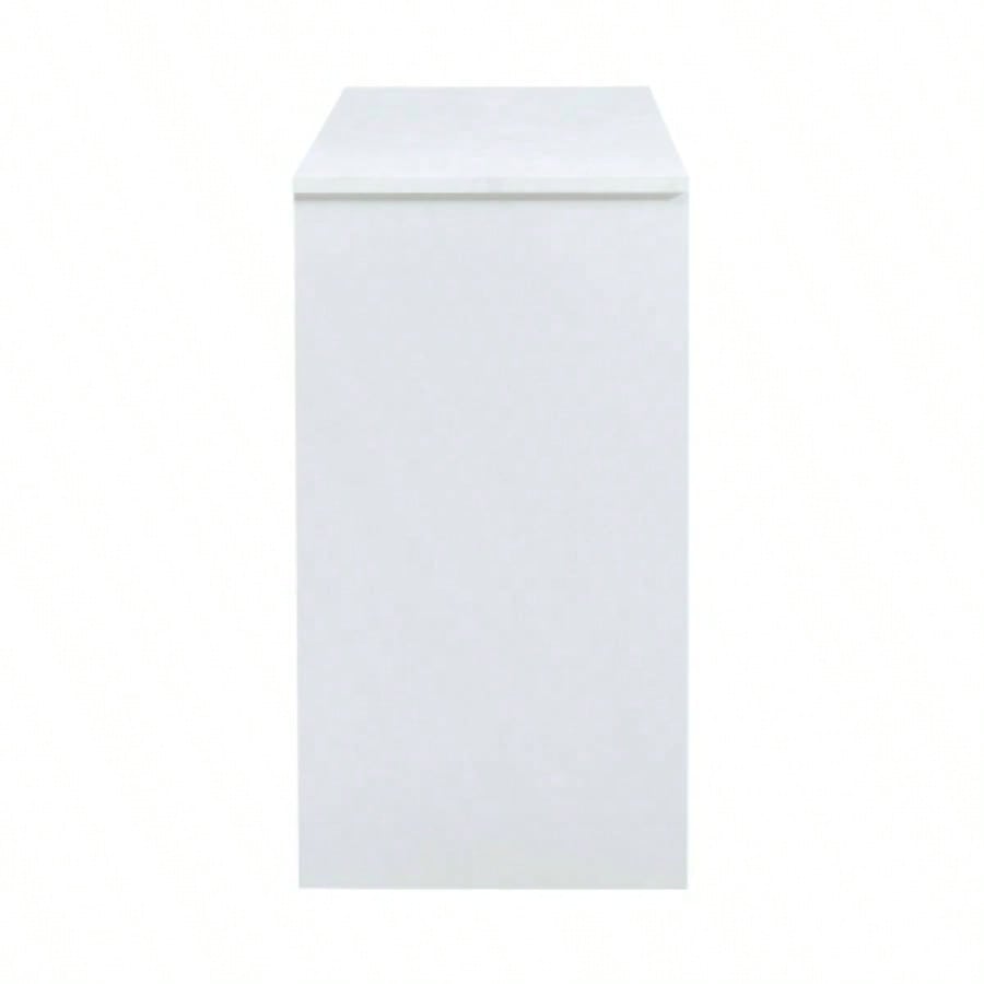 White decorative wooden TV/ storage cabinet with two sliding barn doors, available bedroom, living room, corridor.