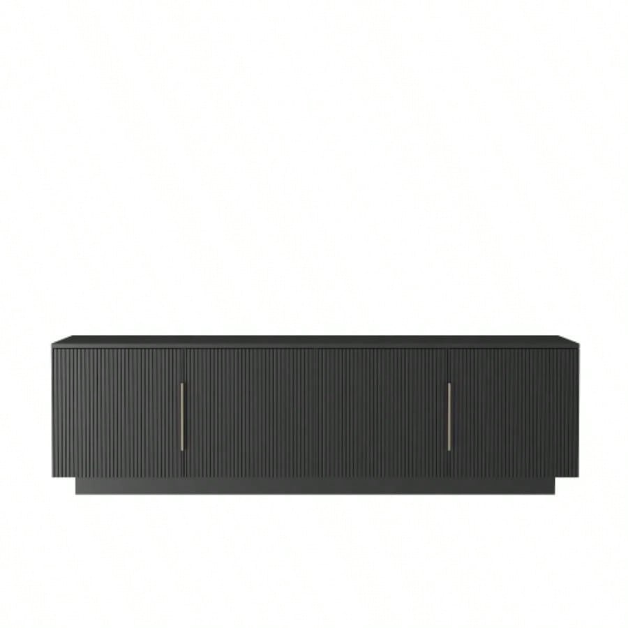 TV Stand with 16 Color LEDs, 68 Modern TV Stand, TV Cabinet Entertainment Center 55 60 65 Inch TV