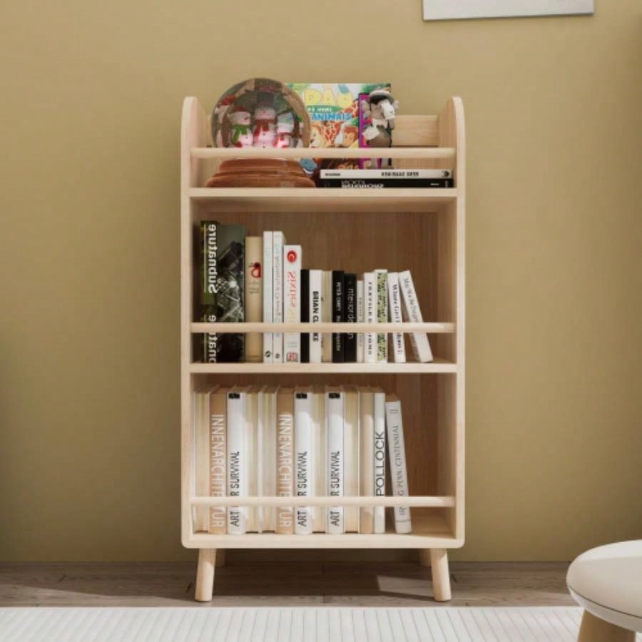 Pine Solid Wood Bookshelf/Bookcase - 0.6 Thick Shelves Heavy Duty Storage Rack, 19.6936.61H Modern Farmhouse Shelf Living Room, Home Library Organizer