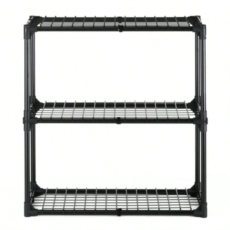 3 - SHELF WIRE RACK WITH COVER1PACK, Inclouding one cover