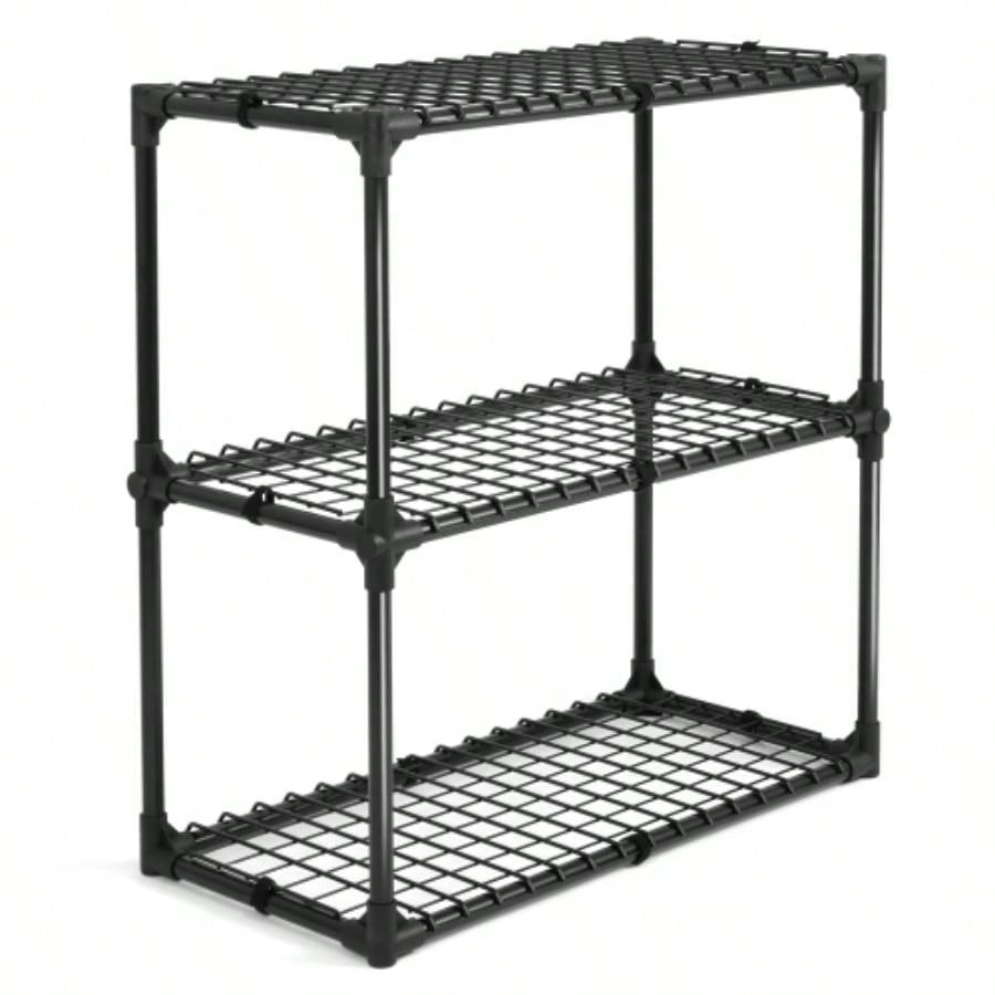 3 - SHELF WIRE RACK WITH COVER1PACK, Inclouding one cover