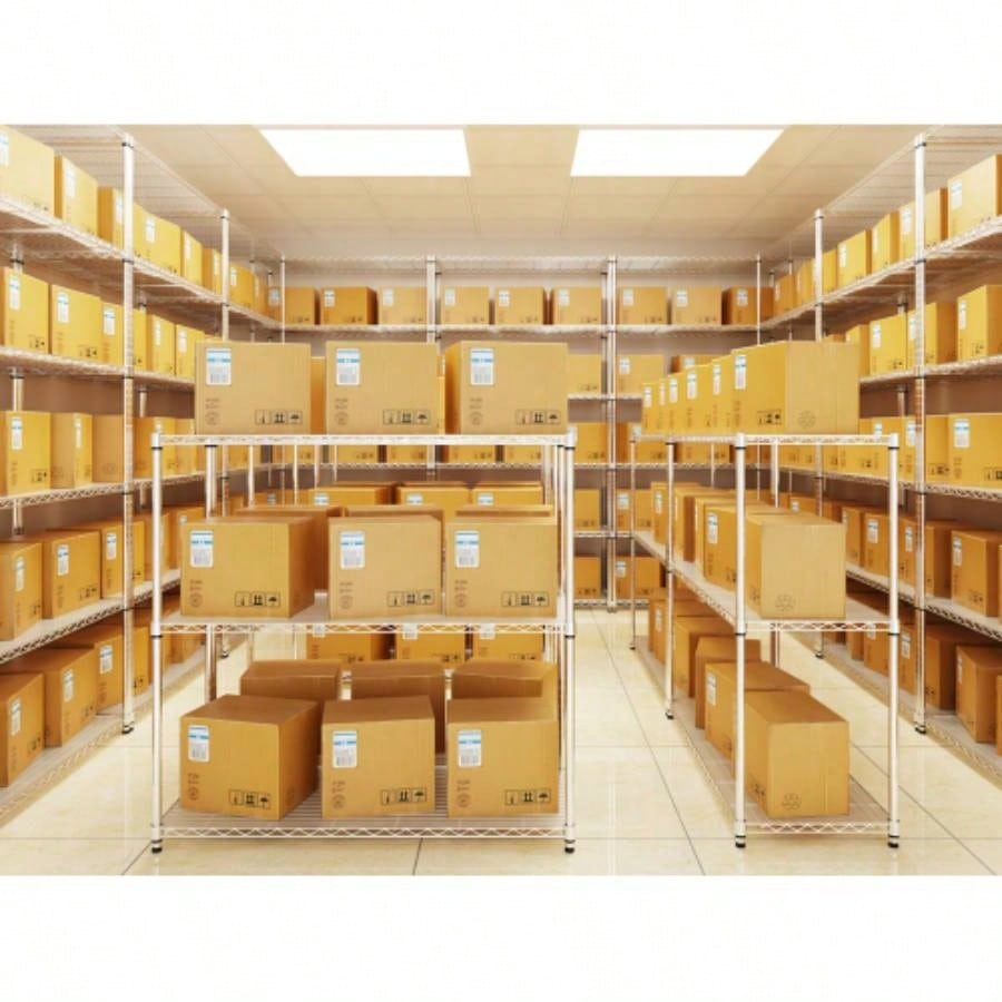 2 Pack 3 Tier Shelf Wire Shelving Unit, 2P - 3TWL1848 - C - LKJ