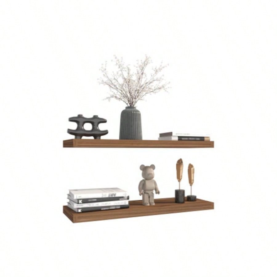 Floating Shelves 1.50 H, 2 Shelves, Mahogany