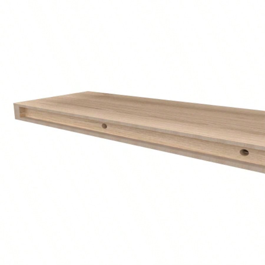 Floating Shelf, Living Room, Light Pine